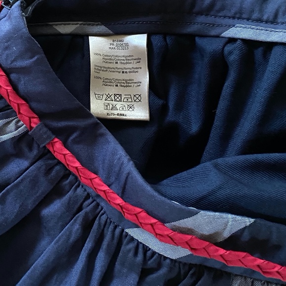 Burberry Girl Navy Plaid Skirt size 6Y / 114cm - Picture 8 of 11
